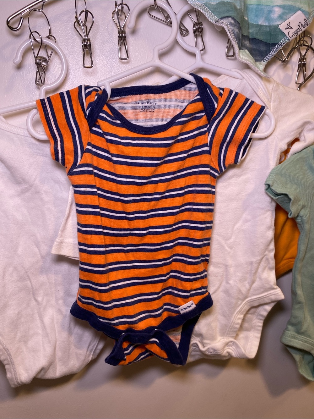 Carter's, Gerber, Okie Dokie, Long-Sleeve Baby Bodysuit and One Piece - Picture 5 of 7